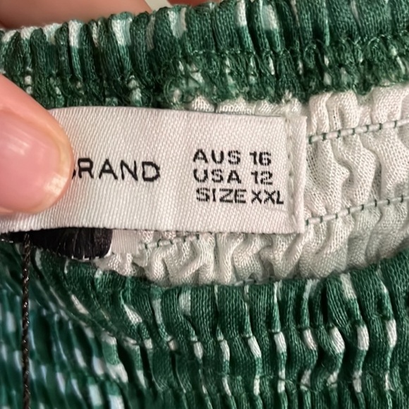 🪀 {PRICE FIRM} Faithfull the Brand Romina Mini Dress — Basil Solene Check Print - Picture 7 of 10